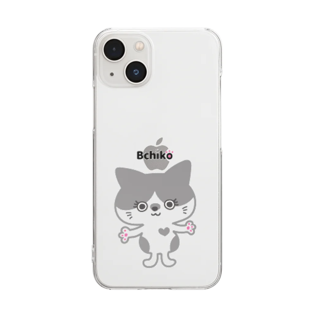 bchikoのディフェンスするぶち子 Clear Smartphone Case