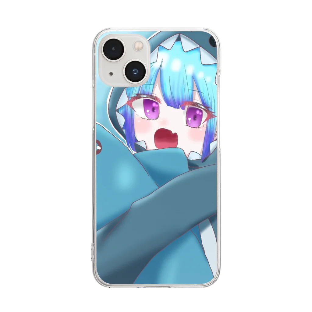 ざうるす田中のさめたん Clear Smartphone Case