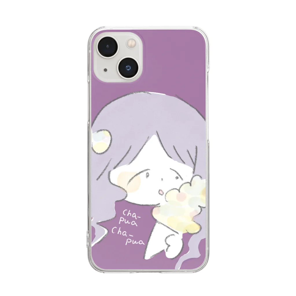 韓国な雑貨屋さん【cha-pwa cha-pwa】のcha-pwa-sonyo-case Clear Smartphone Case