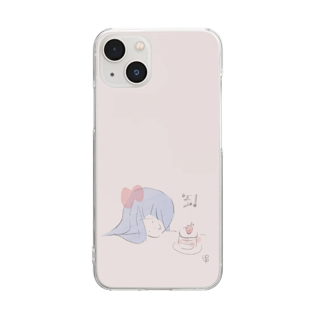 韓国な雑貨屋さん【cha-pwa cha-pwa】の【배고파】ペゴパ-case Clear Smartphone Case