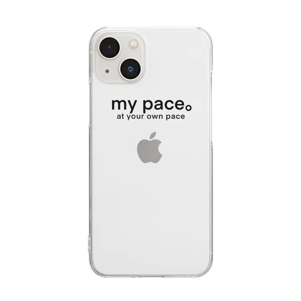 My pace。のMy pace。 Clear Smartphone Case