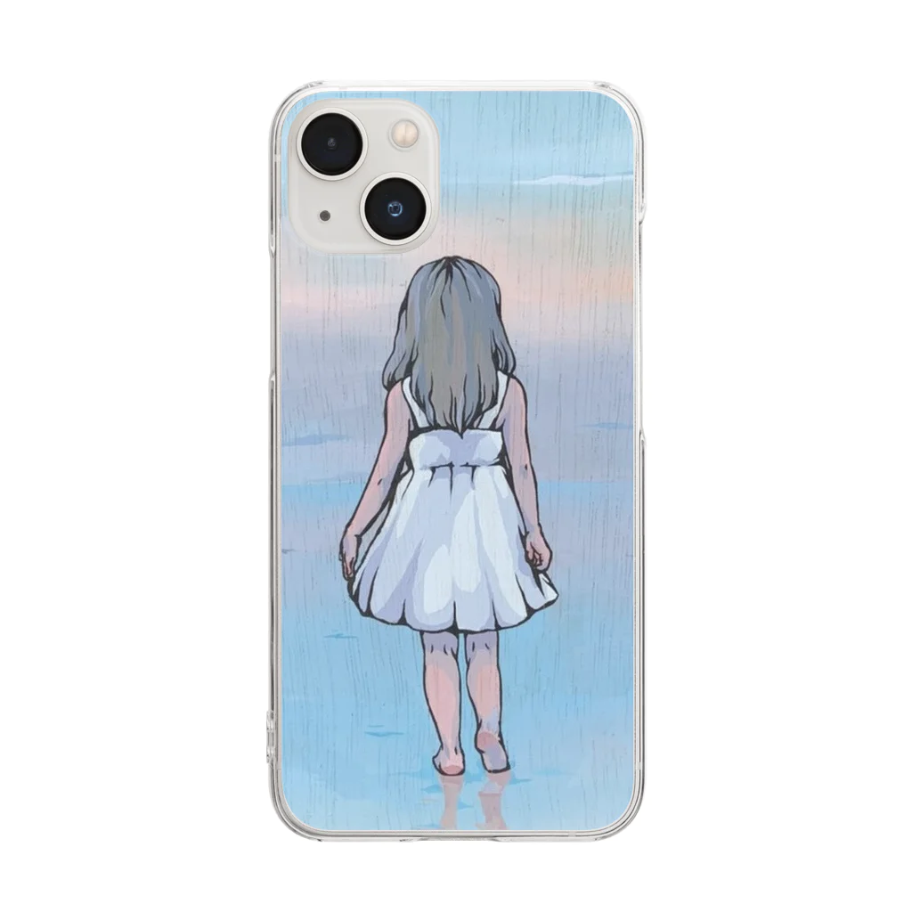 CherryBlossomのチェリーブロッサム＆あみちゃん Clear Smartphone Case