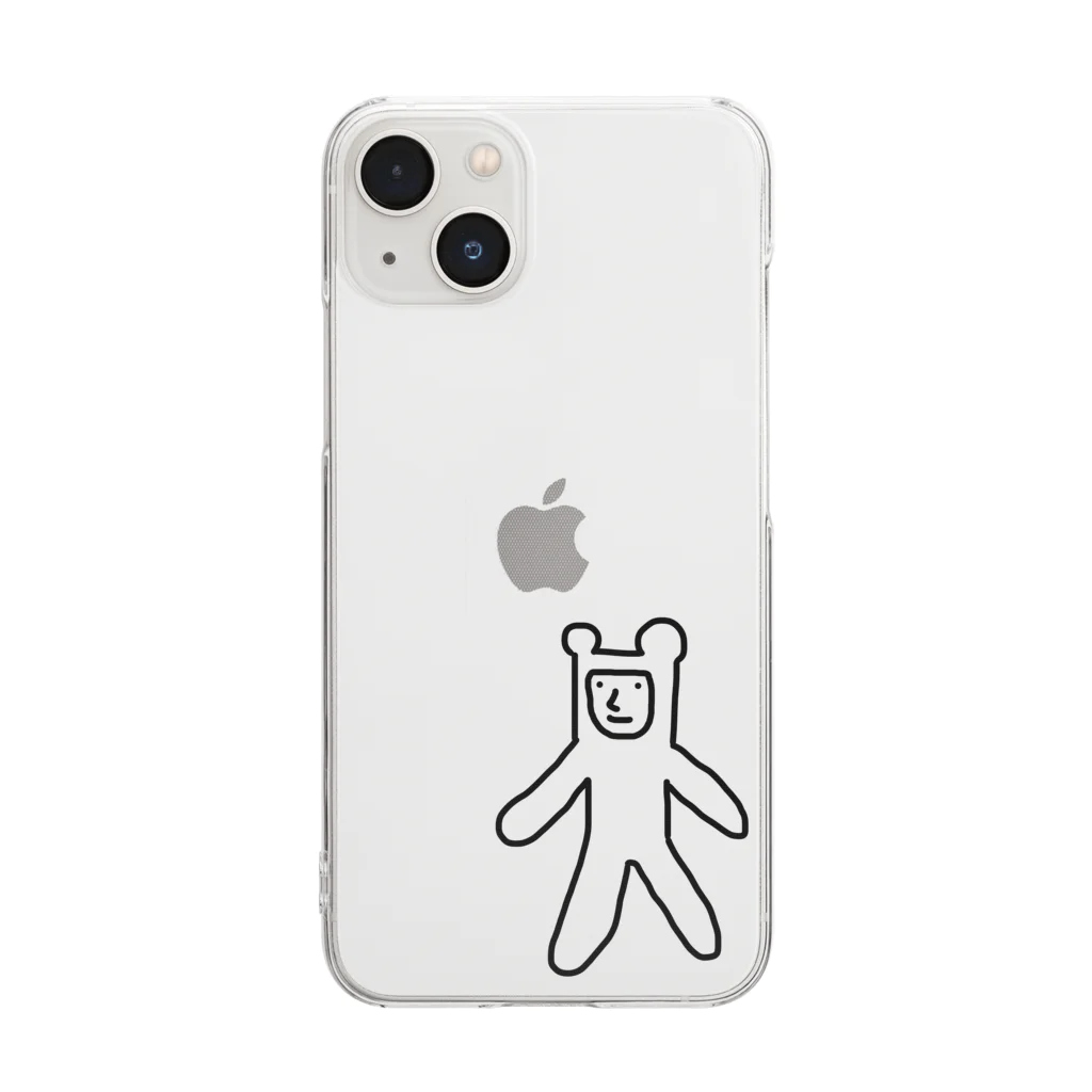 きりん　たかひろのクマさん Clear Smartphone Case