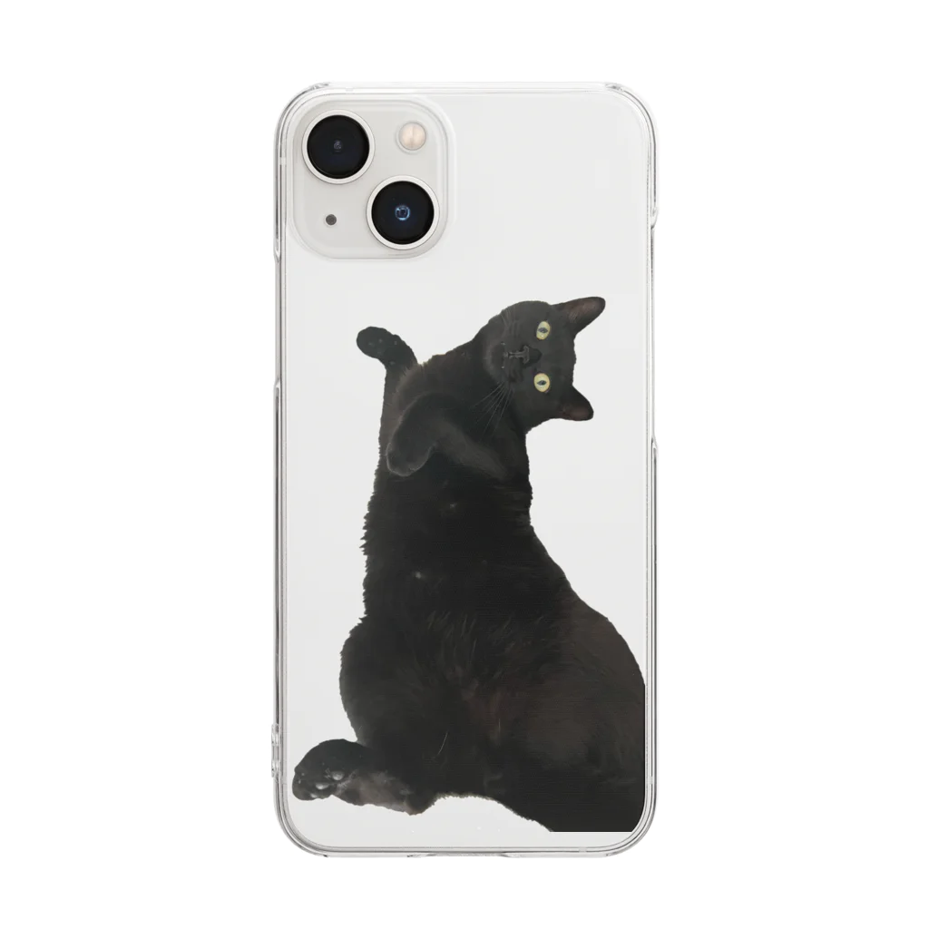 MiYABiの仰向けの猫 Clear Smartphone Case