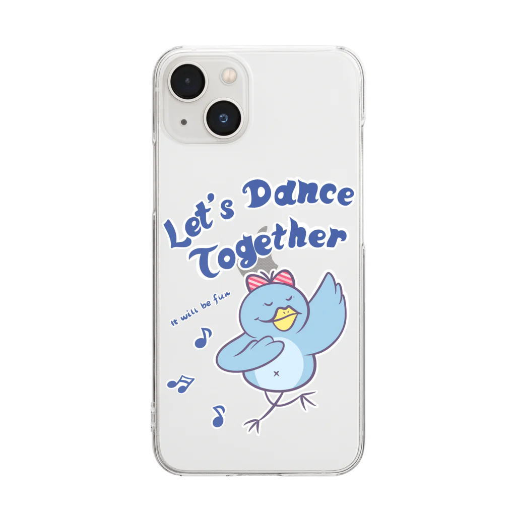  Millefy's shopのLet’s Dance Together クリアスマホケース