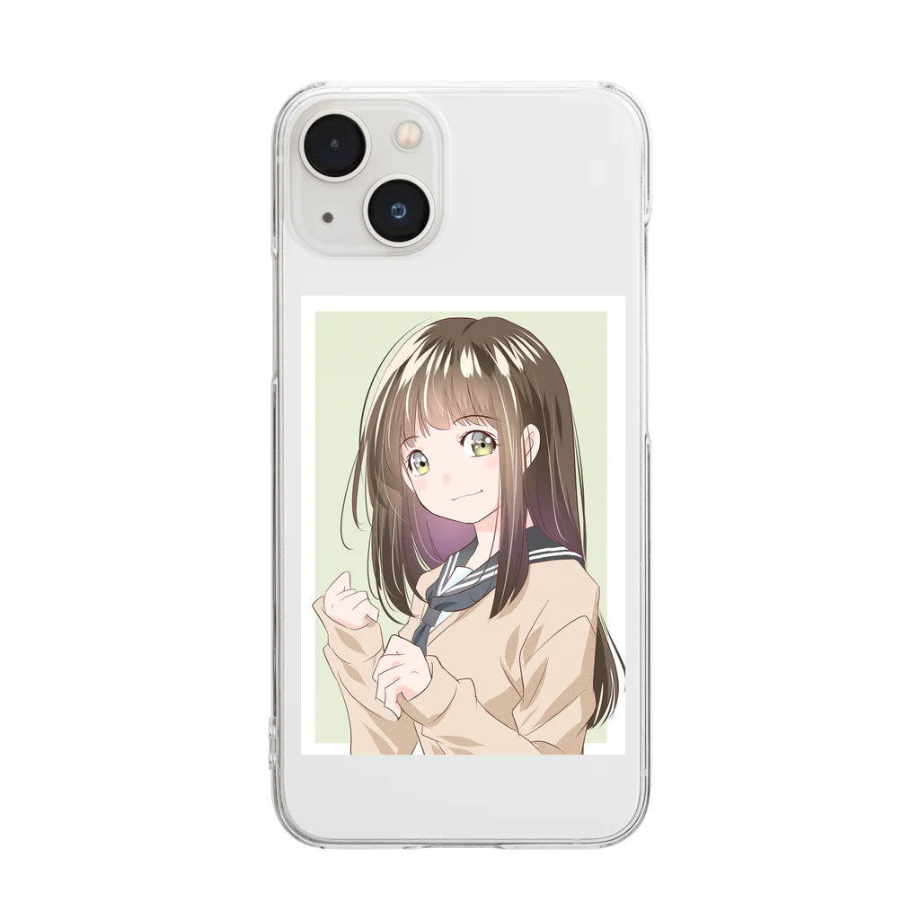 yanchikiのオリキャラグッズ店の林原　かすみ Clear Smartphone Case