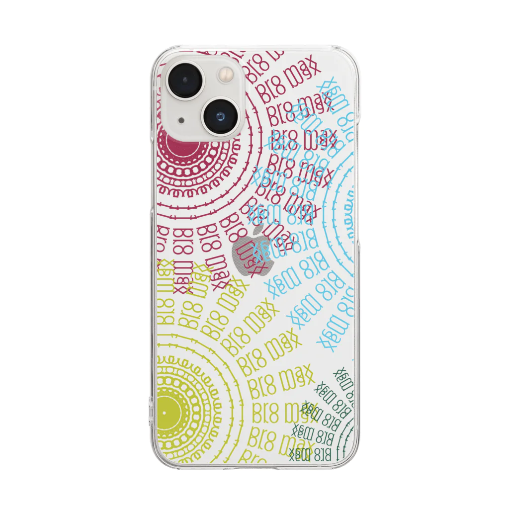 Contemporary　ArtのMandala pattern Clear Smartphone Case