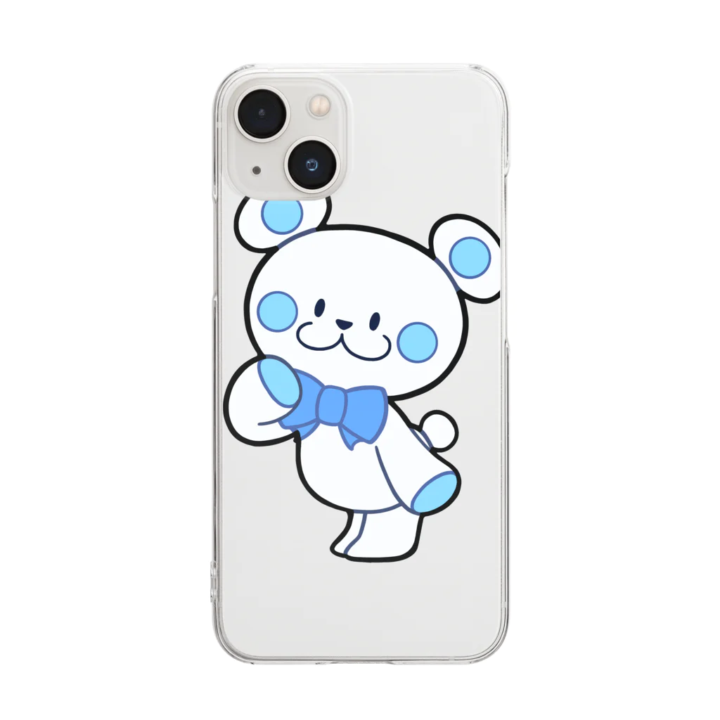 レタ(LETA)のぬいシロクマちゃん Clear Smartphone Case