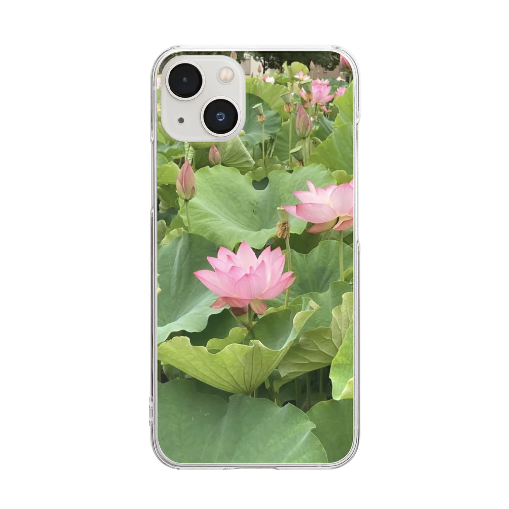 ぴー様と髭男の蓮の花です Clear Smartphone Case