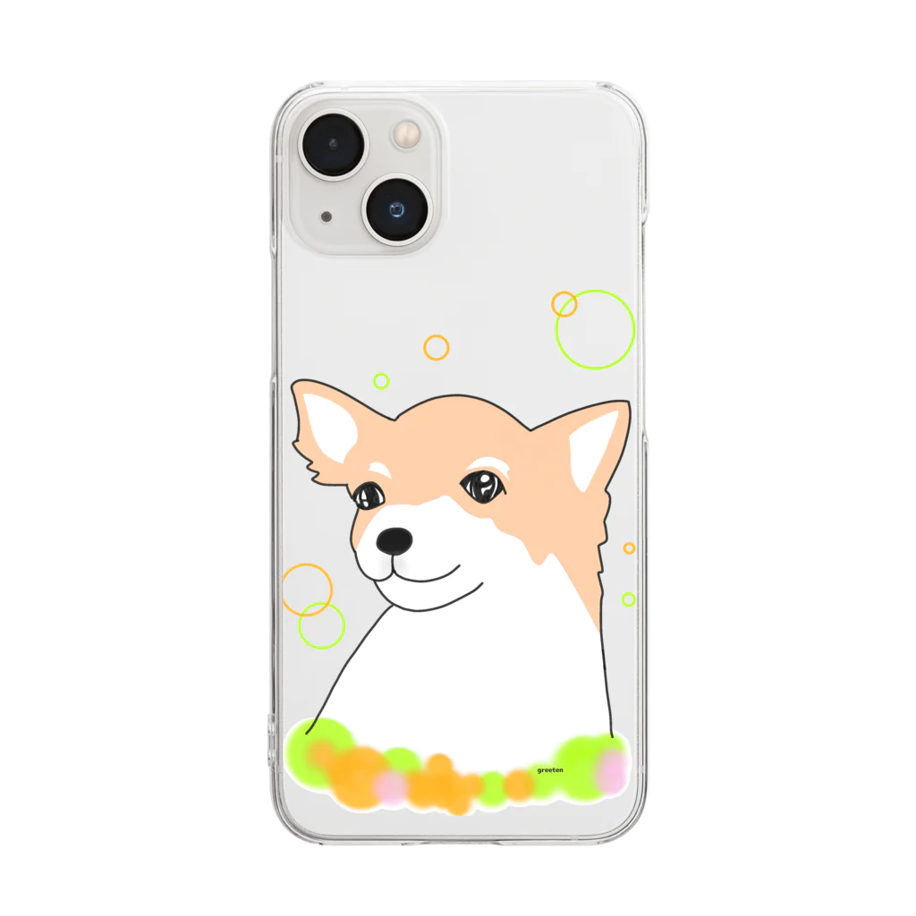 greetenのチワワ癒し犬 Clear Smartphone Case