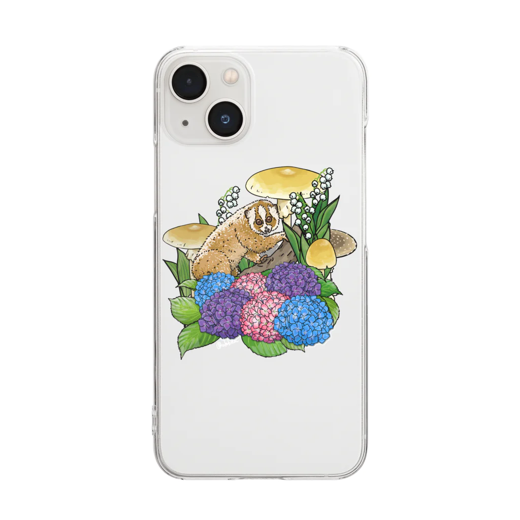 ウラケンストアの有毒動植綵絵スローロリス Clear Smartphone Case