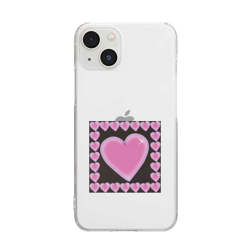 Drecome_Designの【沢山囲まれて】heart harem【逃げ場無し】 Clear Smartphone Case