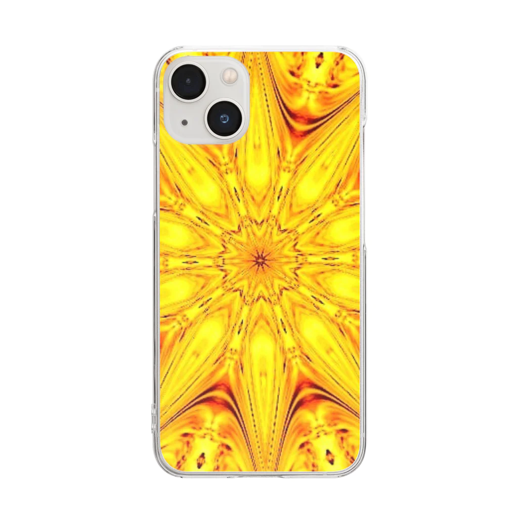 Anna’s galleryのSunflower Clear Smartphone Case