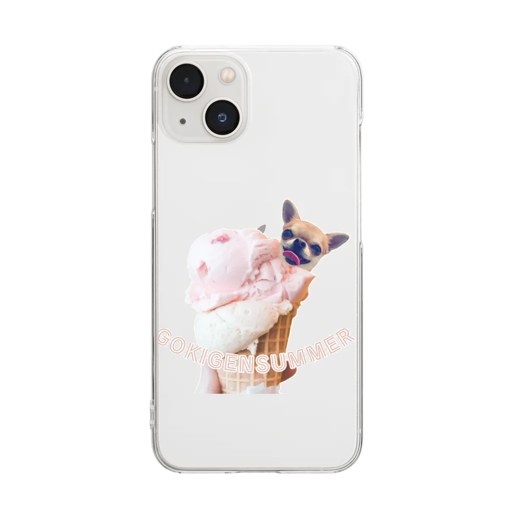 PURPLE_KINGDOMのGOKIGENパーラー Clear Smartphone Case