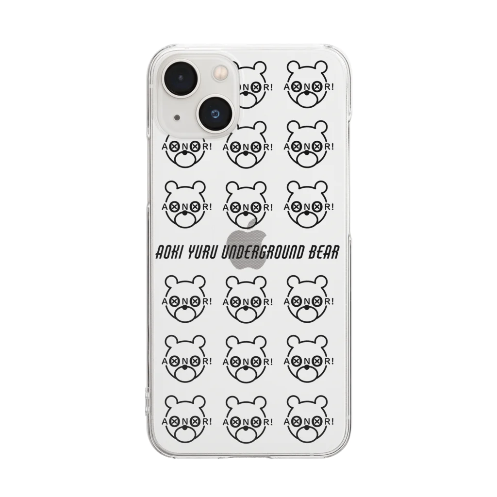 aonori shopのあおきゆる BASIC collection ＋＋ Clear Smartphone Case