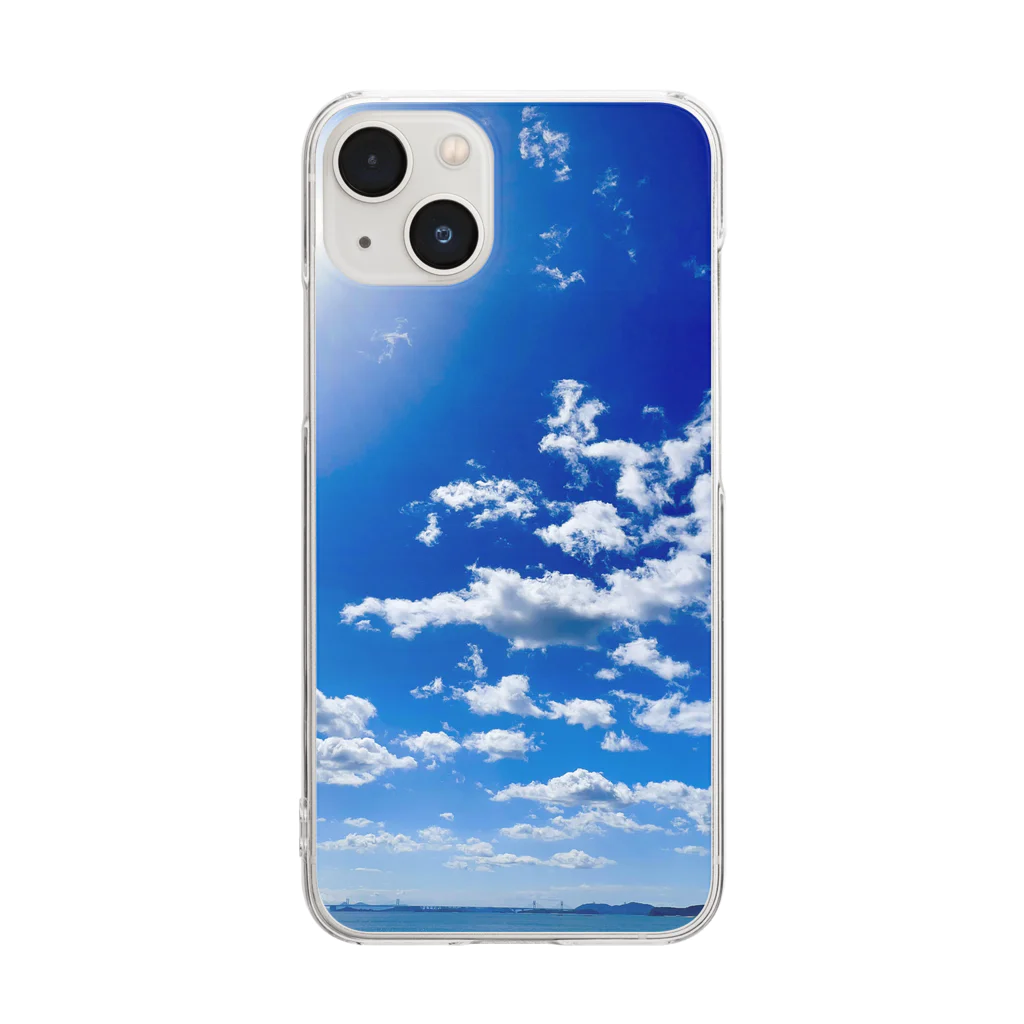 akio_okayamaの海 Clear Smartphone Case