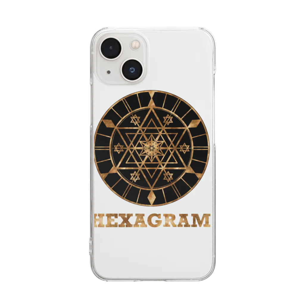 薈.collectionのHexagram クリアスマホケース