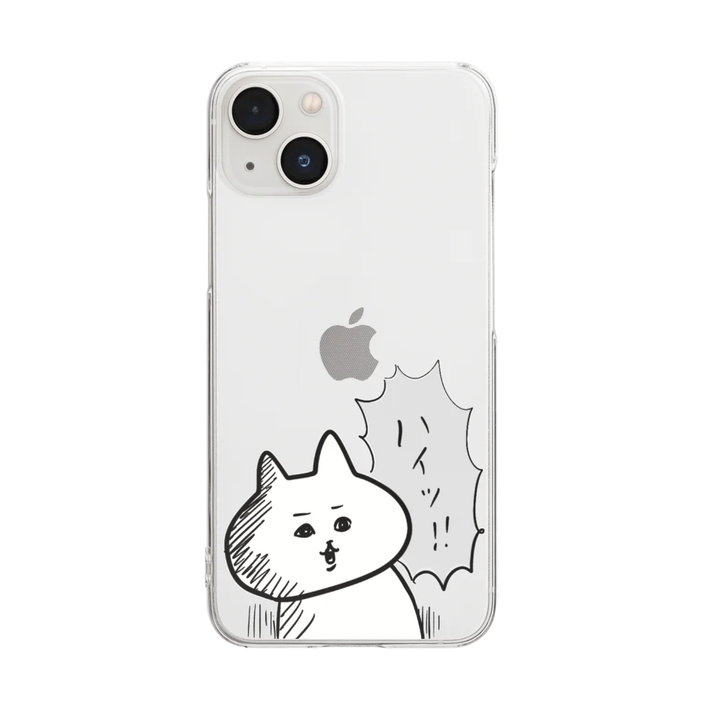 misatoのおみせshopのハイッ！ねこ Clear Smartphone Case