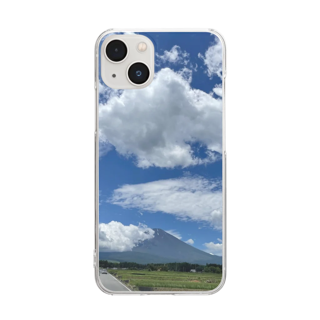 ふじやま😊の夏 Clear Smartphone Case