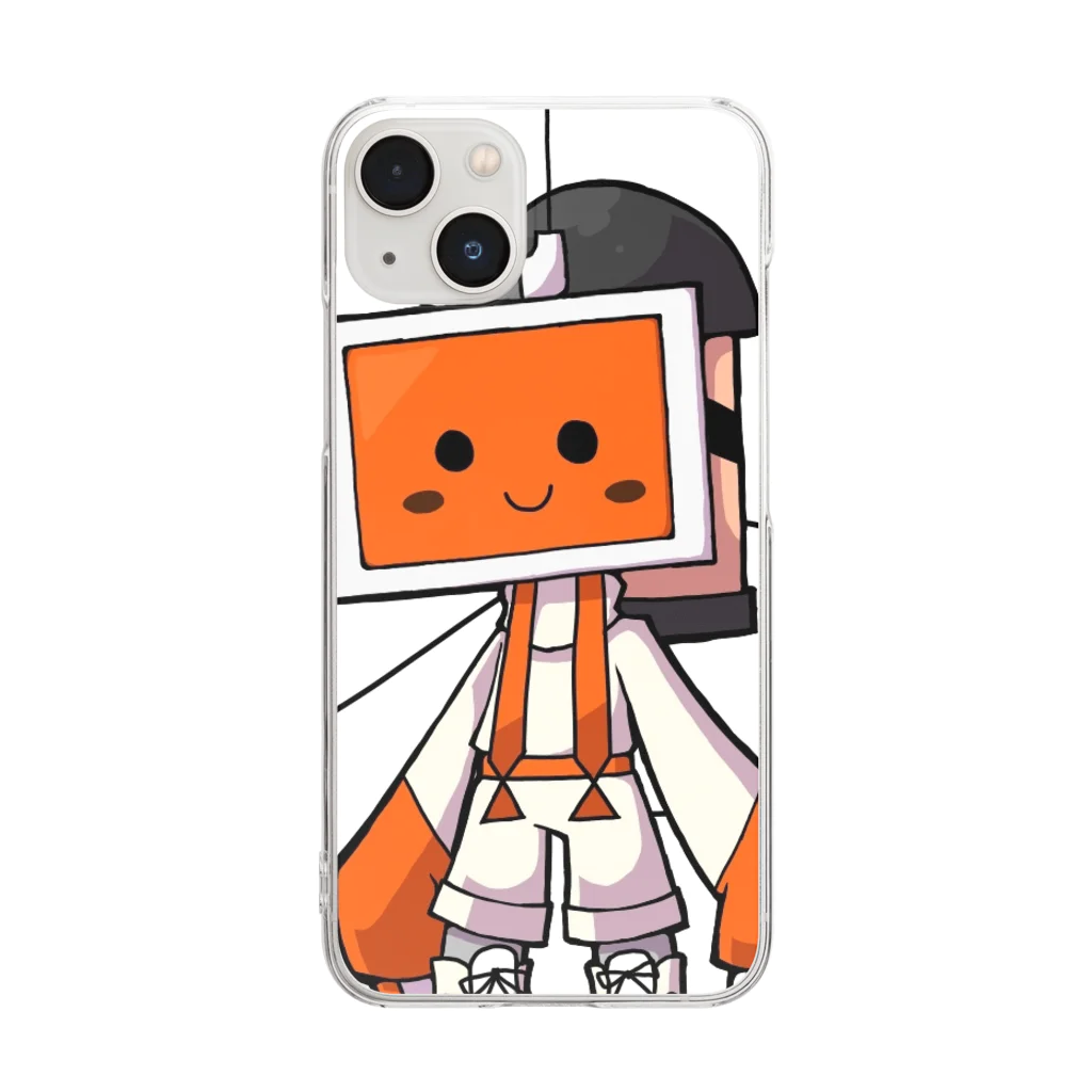 ANIMEの#ROBoT ゴミ絵originaなにこの仔こわい Clear Smartphone Case