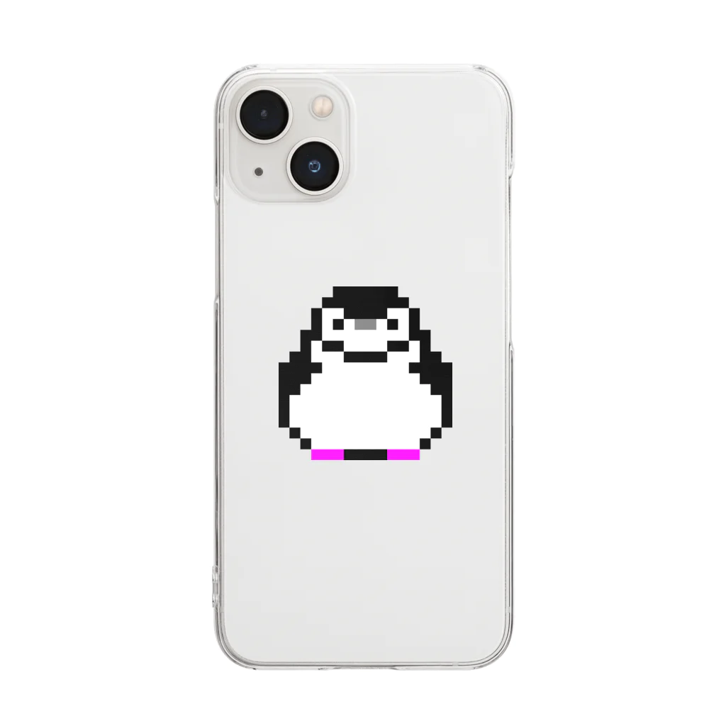 ヤママユ(ヤママユ・ペンギイナ)の16bit Higepen Clear Smartphone Case