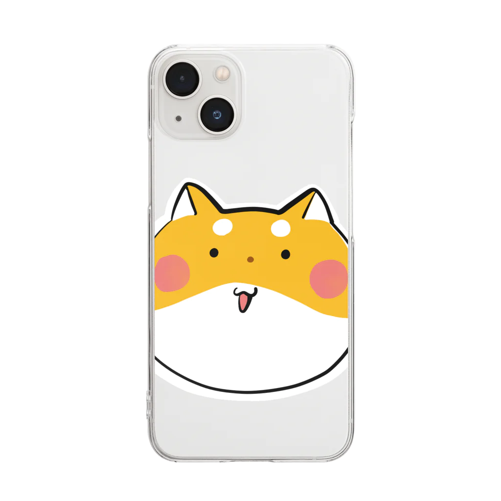 shibaの柴犬のしばちゃん Clear Smartphone Case