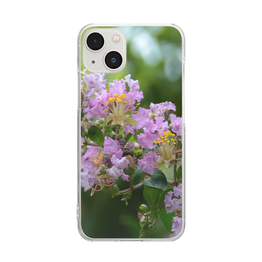 art-box2022のオリジナルの花のフォト Clear Smartphone Case