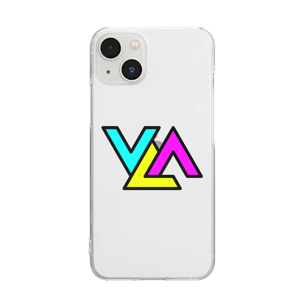 STRAIGHT_CURVEのVLA-LOGO-ITEM (COLOR) クリアスマホケース