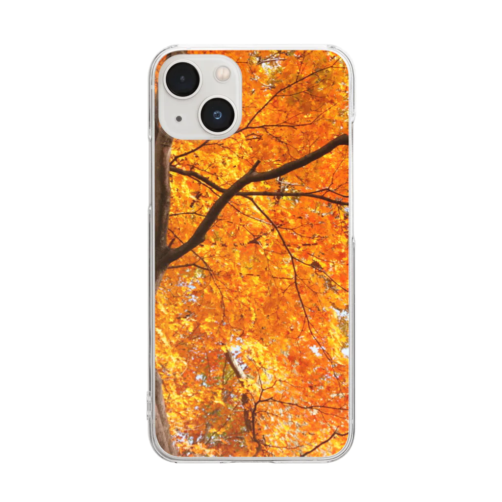 He6o350の紅葉 Clear Smartphone Case