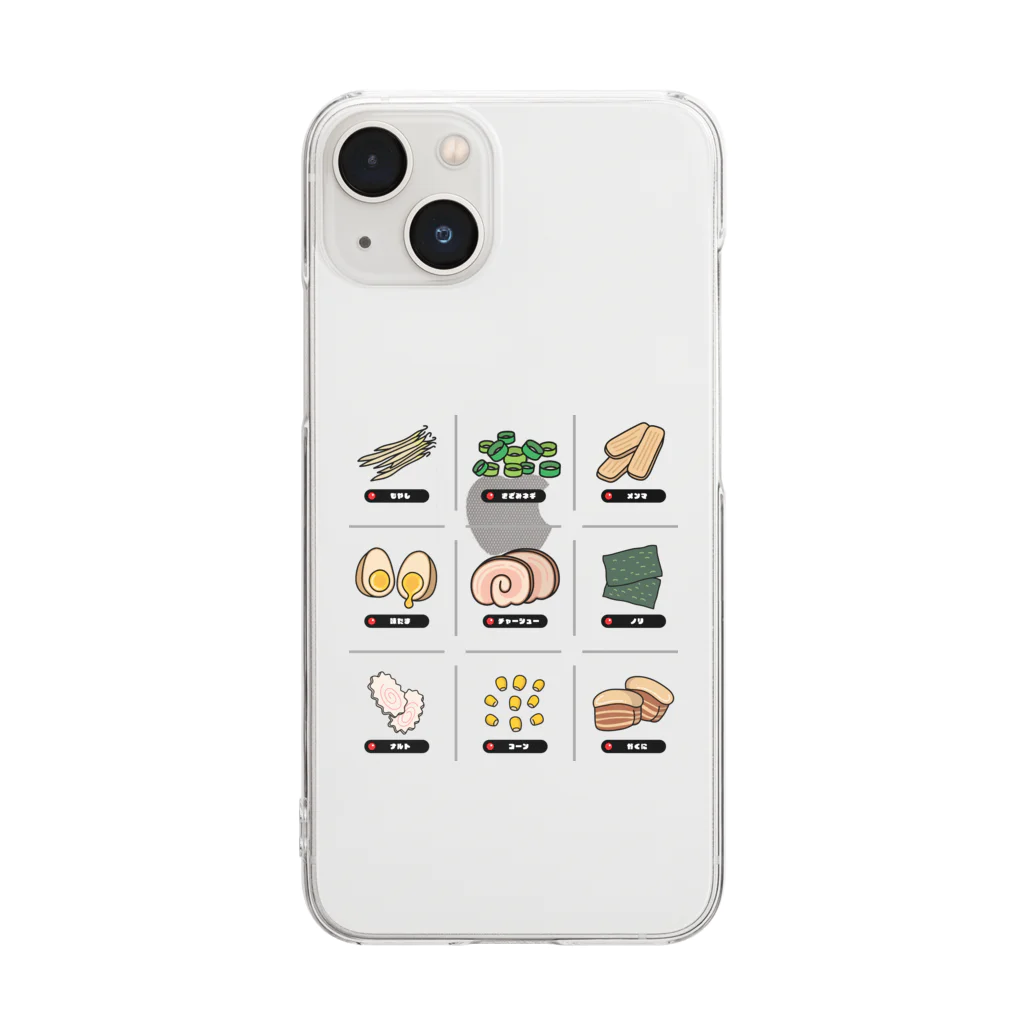 高堂玲/イラストの方のラーメントッピング Clear Smartphone Case