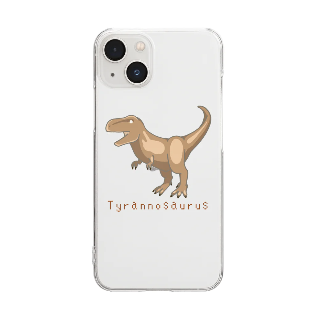 濃口ショウユのティラノサウルス🦖 Clear Smartphone Case