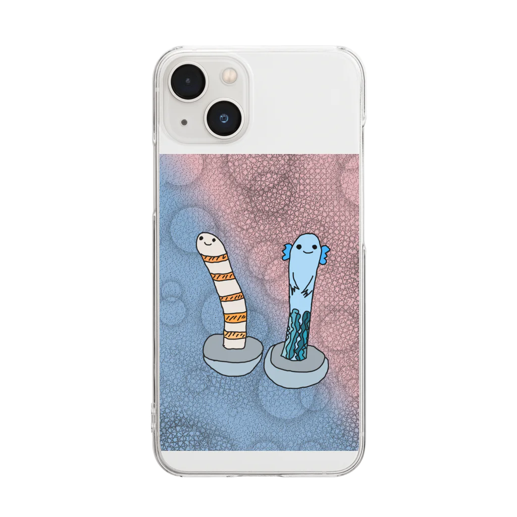 埼玉モジュラー流通センター アパレル部のちんアナゴ&うーぱーるーぱー Clear Smartphone Case