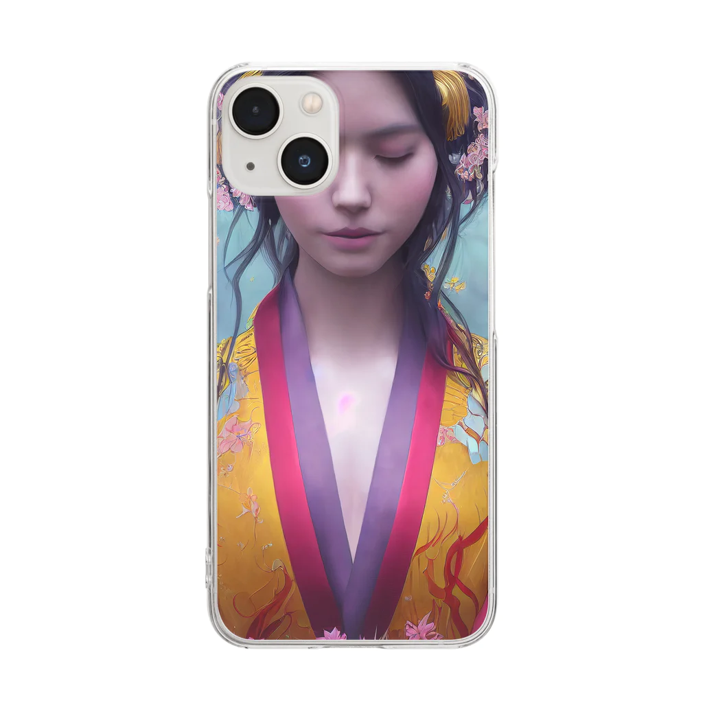 晴れのち山ライフのDeity of love #4 Clear Smartphone Case