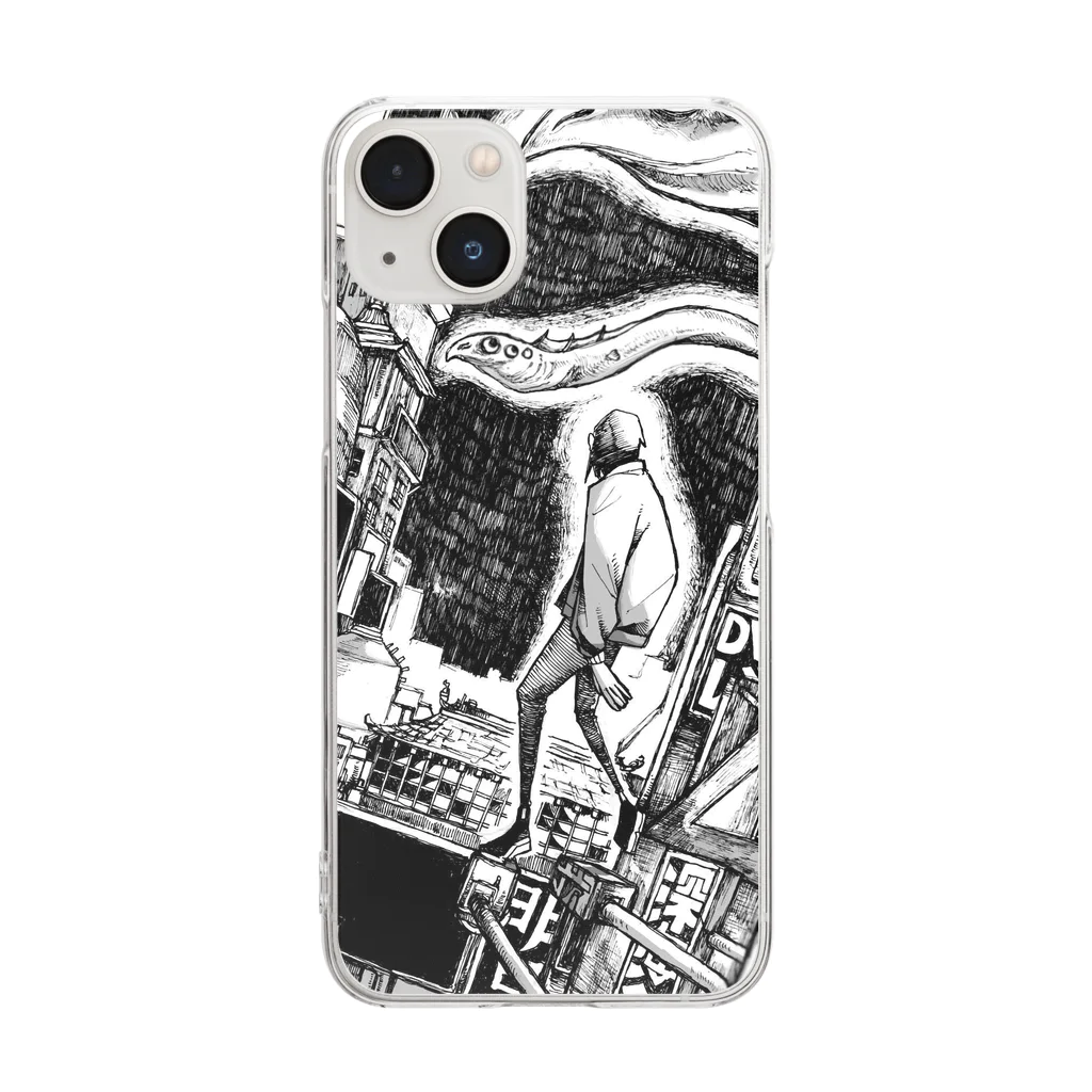 jirou の水中蒸気街 Clear Smartphone Case