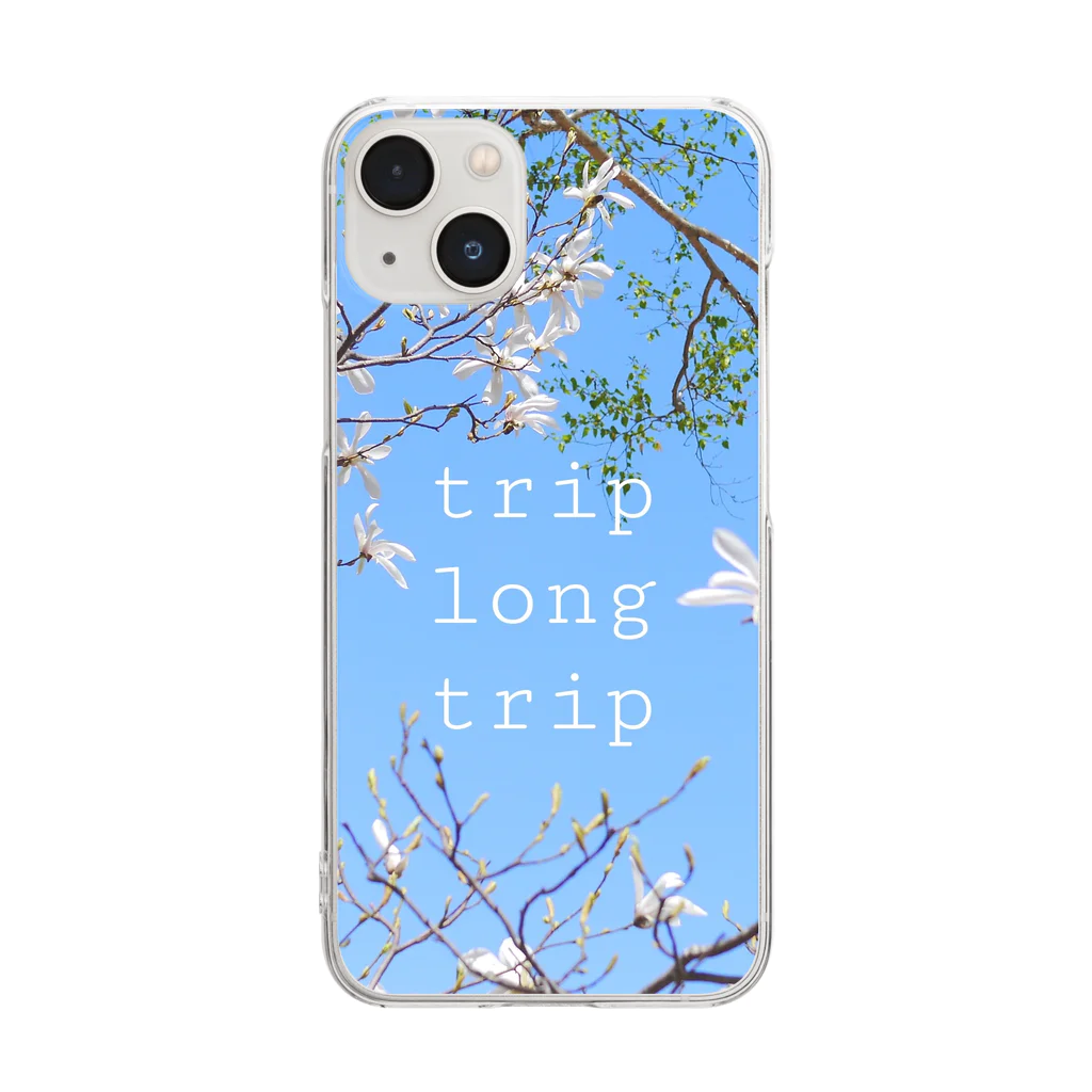 tamao244のtrip long trip クリアスマホケース