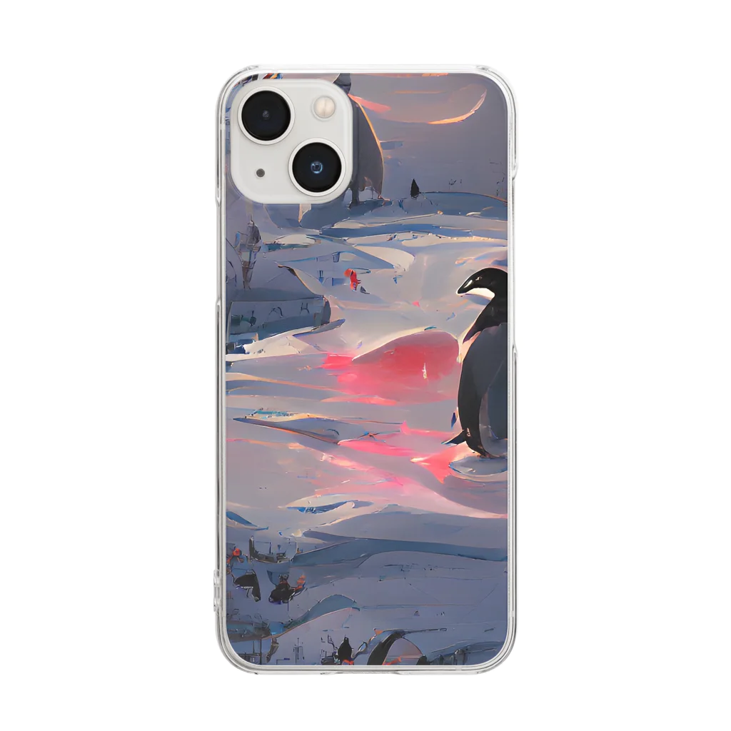 リナックス研究会のLinuxペンギン Clear Smartphone Case