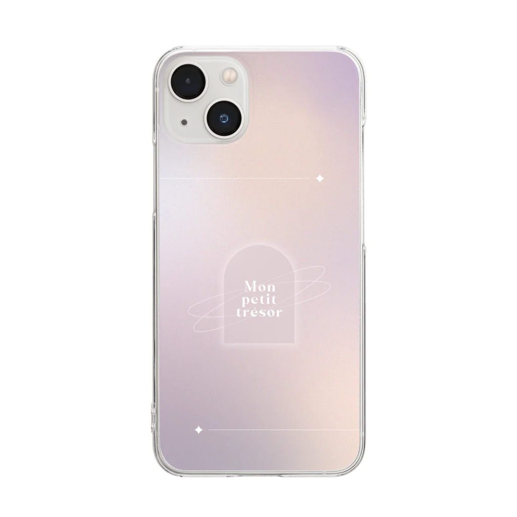 November9のLea（レア）_パープル Clear Smartphone Case