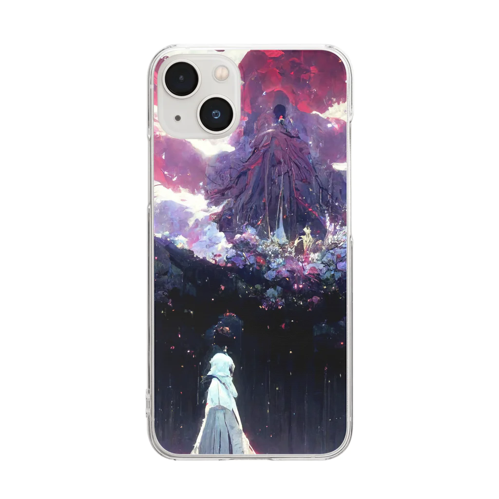 カプラのサーチライト Clear Smartphone Case