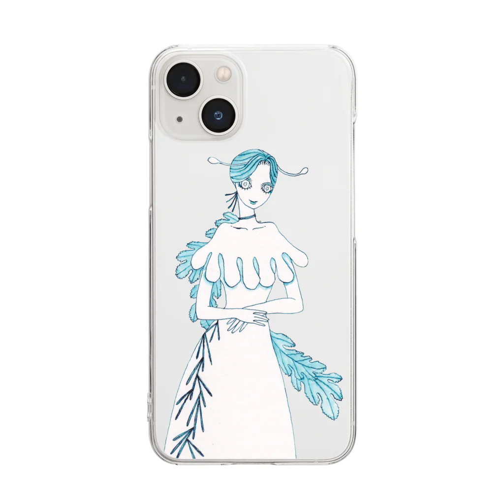 三兎舎のコエンドロ Clear Smartphone Case