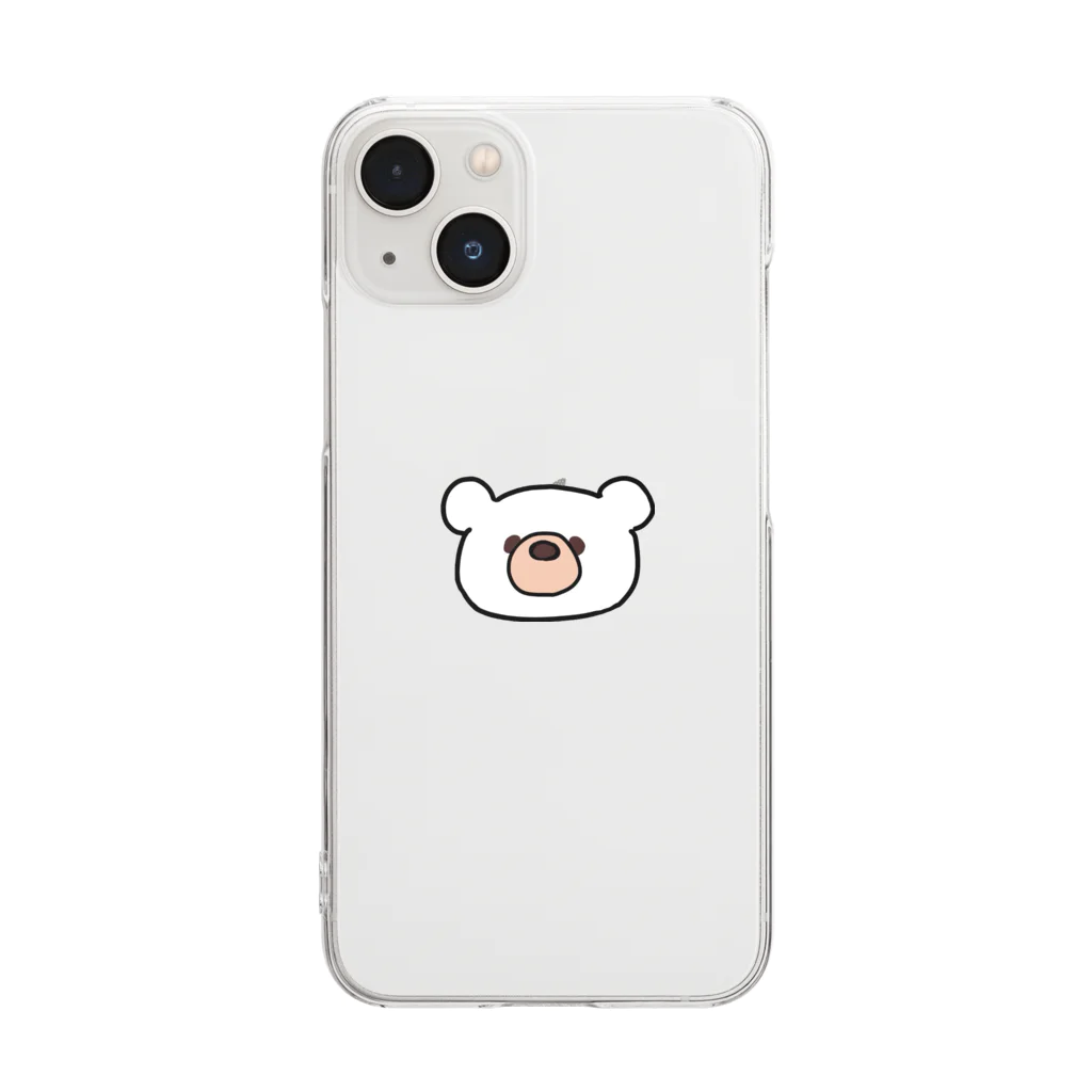 クマのブルくんのクマのブルくん Clear Smartphone Case
