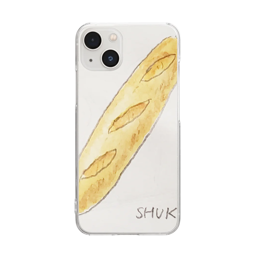 illustratorSHUKOのバゲット Clear Smartphone Case