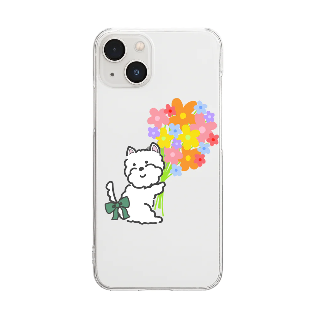 monmokoの花束 Clear Smartphone Case