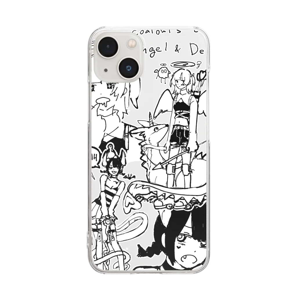 coalowl(コールアウル)の天使の子、悪魔の子 Clear Smartphone Case