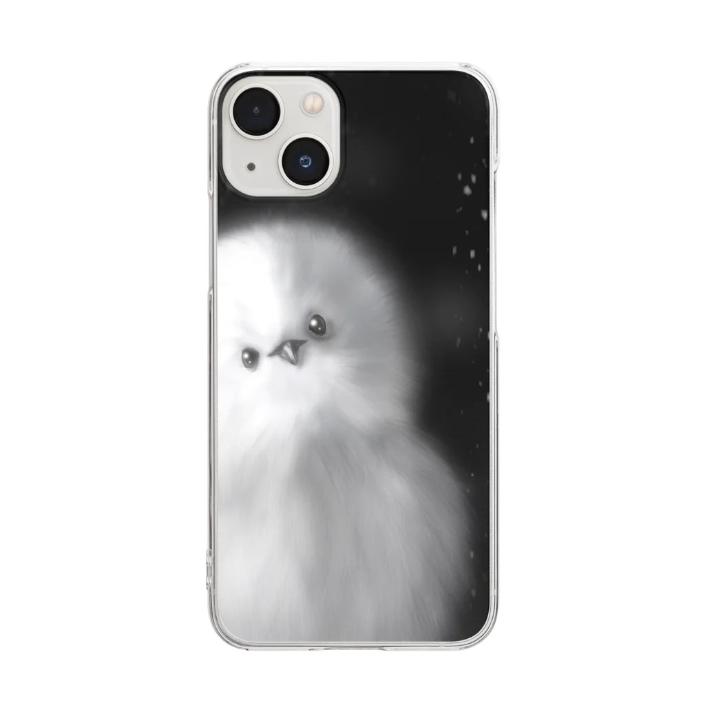 dejavu artsのa snow bird Clear Smartphone Case