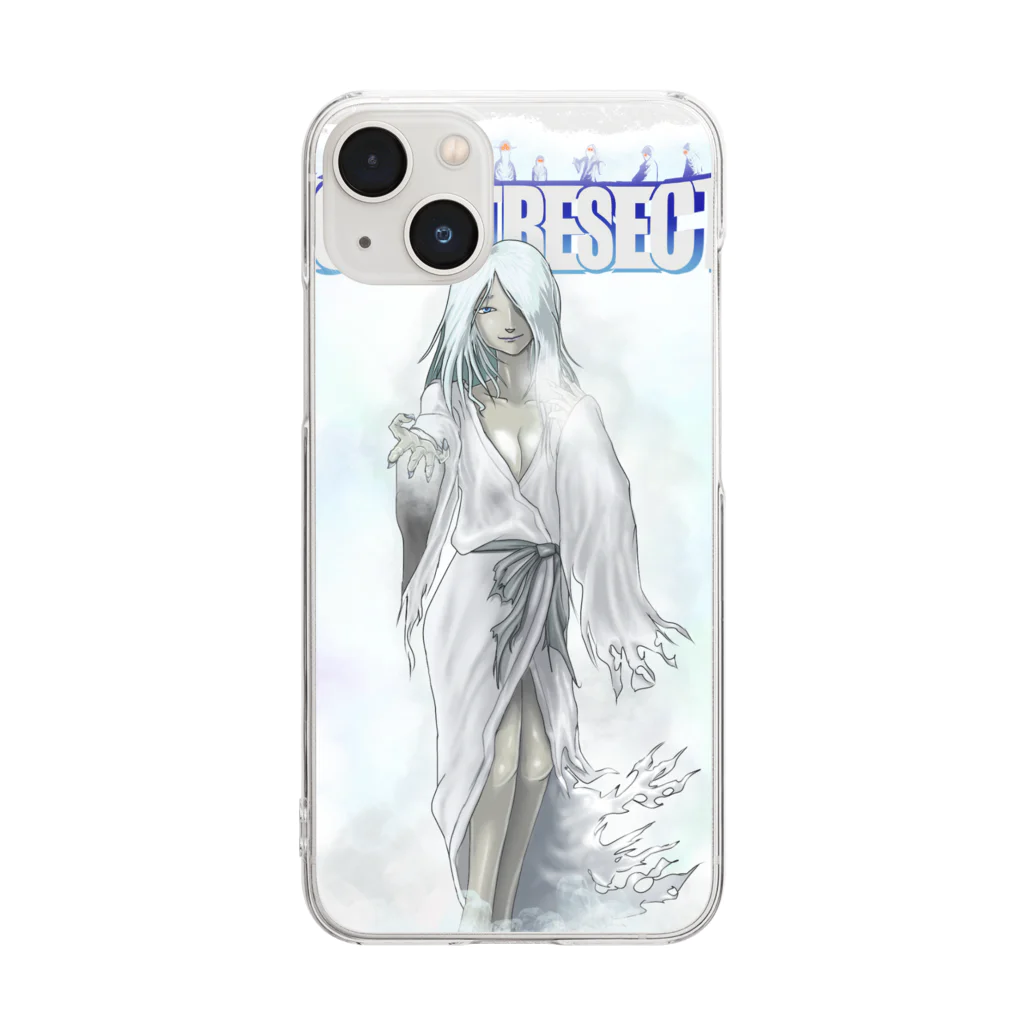 フレ末屋の雪娘×モンセクロゴ使徒雪 Clear Smartphone Case