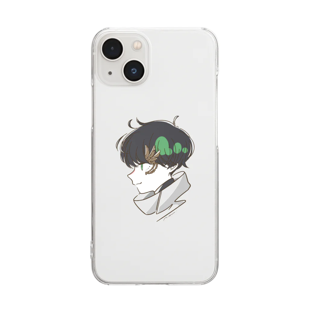 裏桜の夜鷹 Clear Smartphone Case