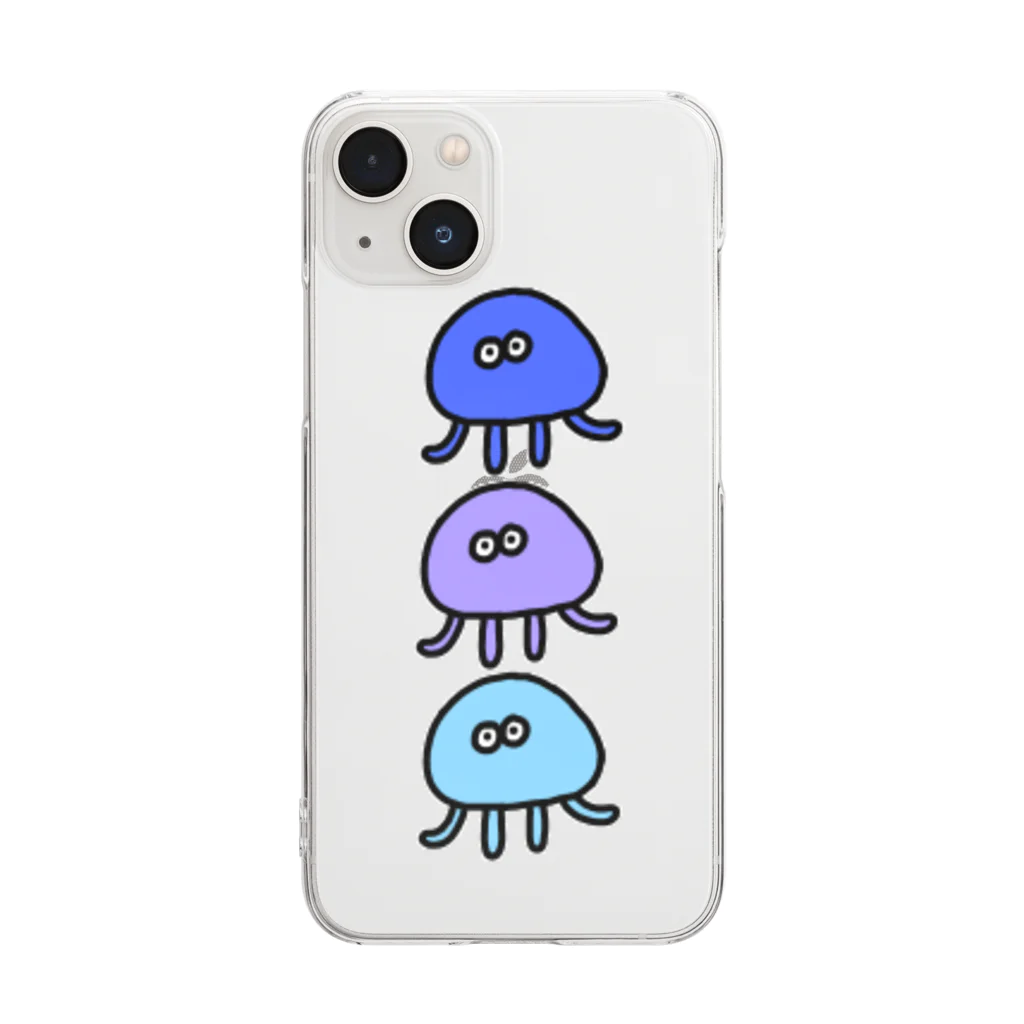 あっちのちょふ。のくらげくん クリアケース Clear Smartphone Case