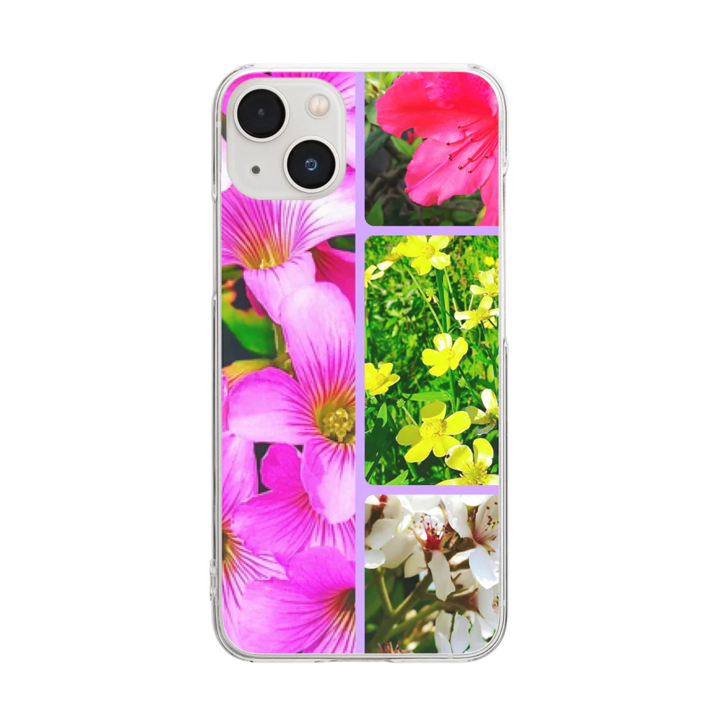 LalaHangeulの道端の花々　其の二 Clear Smartphone Case