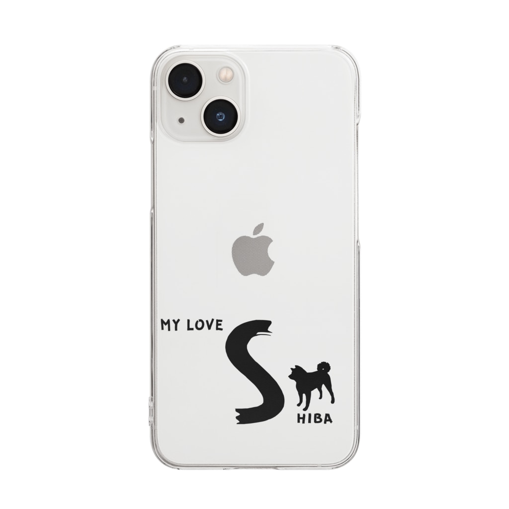 onehappinessのMY LOVE SHIBA（柴犬） Clear Smartphone Case