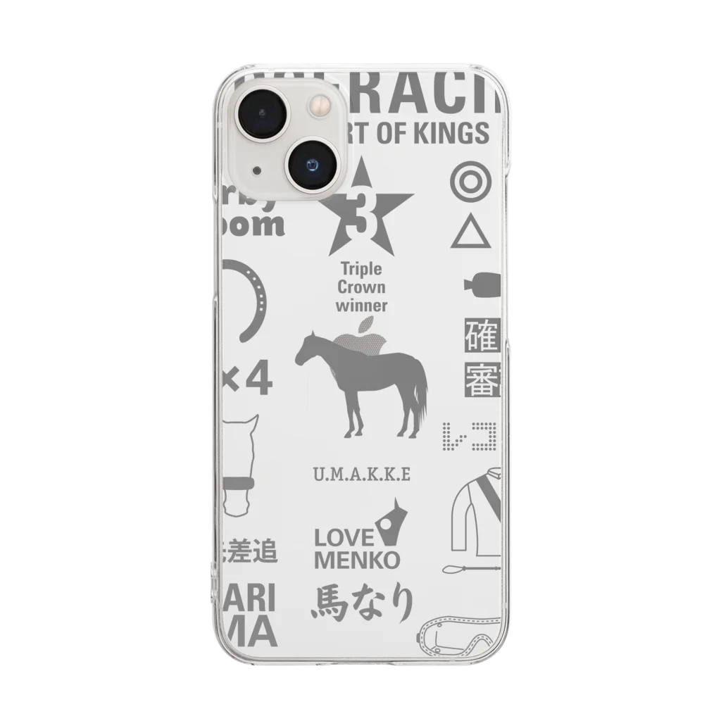 KAWAGOE GRAPHICSのHORSERACING GRAPHICS Clear Smartphone Case
